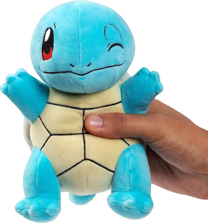 Pokemon 8" Squirtle Plush - Officially Licensed - Generation 1 Starter Figure - Quality Soft Stuffed Animal Toy - Gift for Kids, Boys, Girls - 2+