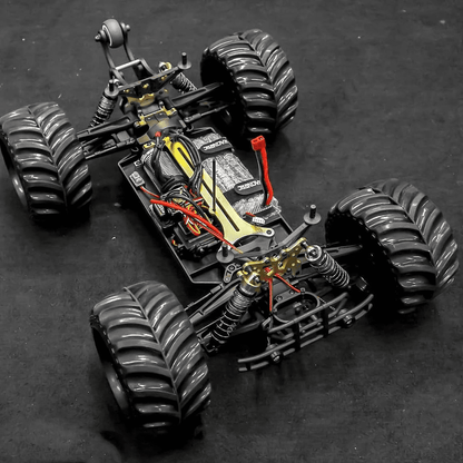 JLBRACINGRC Super Fast 1/10 Scale Cheetah RC Car, 80 KM/H 4WD 2.4GHZ RC Truck 4x4 Off Road RTR Monster Truck IPX7 Waterproof RTR Brushless Electric Remote Control Truck for Adults