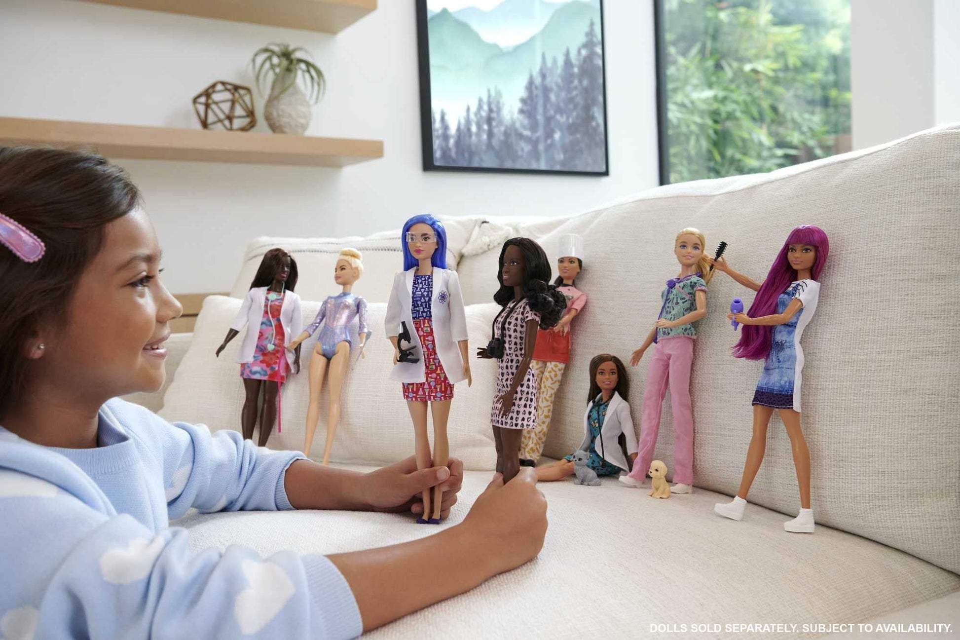 Barbie Nurse Fashion Doll Dressed in Medical Scrubs, White Shoes & Stethoscope Accessory