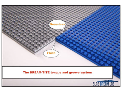 Slab Dream Lab 12"X12" Slab Lite Baseplate for All Major Building Bricks and Blocks (Flame Red, 10-Pack)