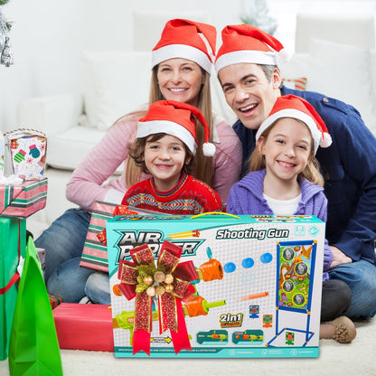 Hot Bee Shooting Game Toy for Kids Age 6-12 , 2 Air Pump & Shooting Target & 48 Foam, Indoor&Outdoor Play- Ideal Christmas Birthday Toy Gift for Boys 3+