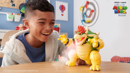 The Super Mario Bros. Movie 7 inch Feature Bowser Action Figure with Fire Breathing Effects