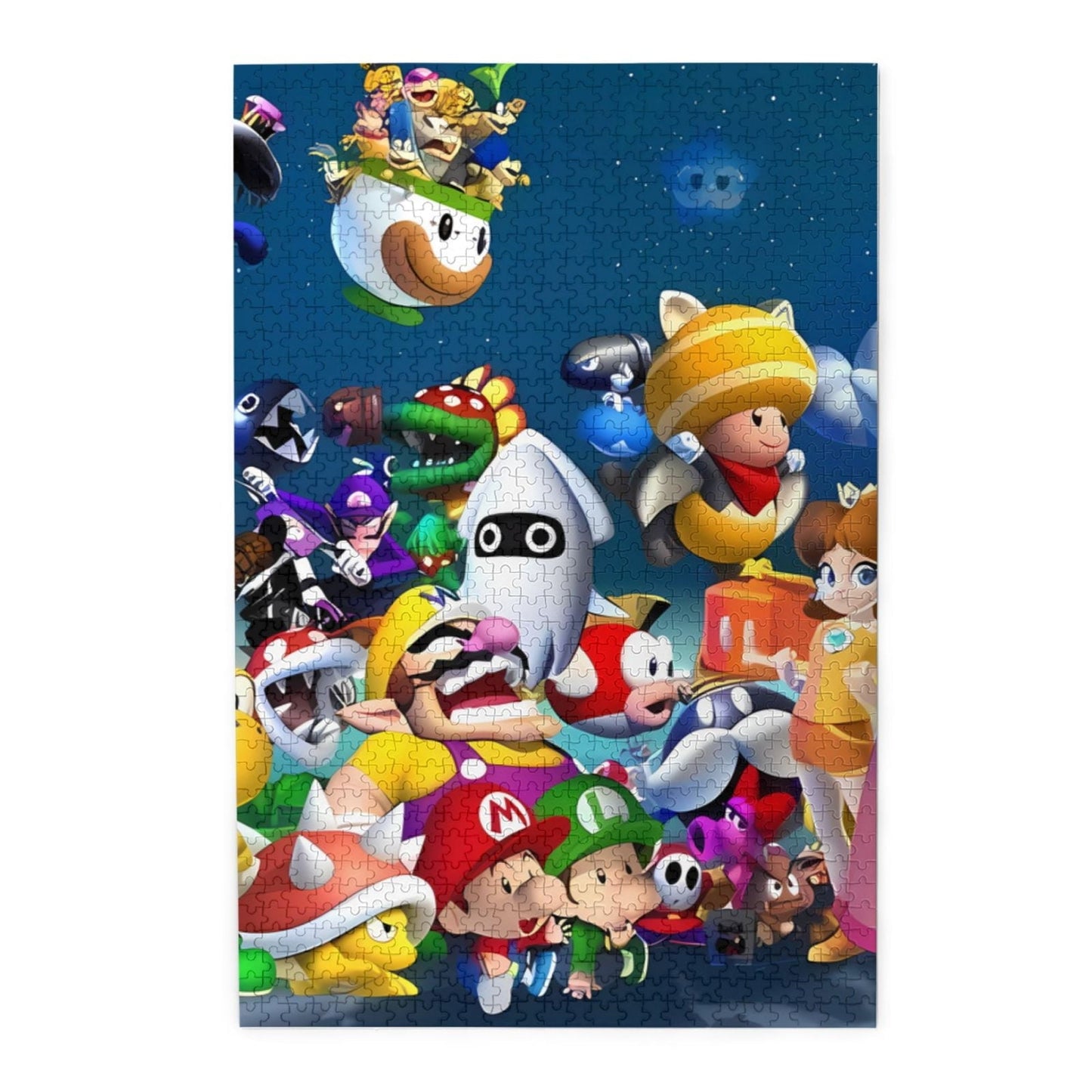 Lsque Mario Pattern Wooden Picture Puzzle ,1000 Piece Jigsaw Puzzle ,Family Fun Puzzle, Home Décor Puzzle, Gift Puzzle(Vertical style)