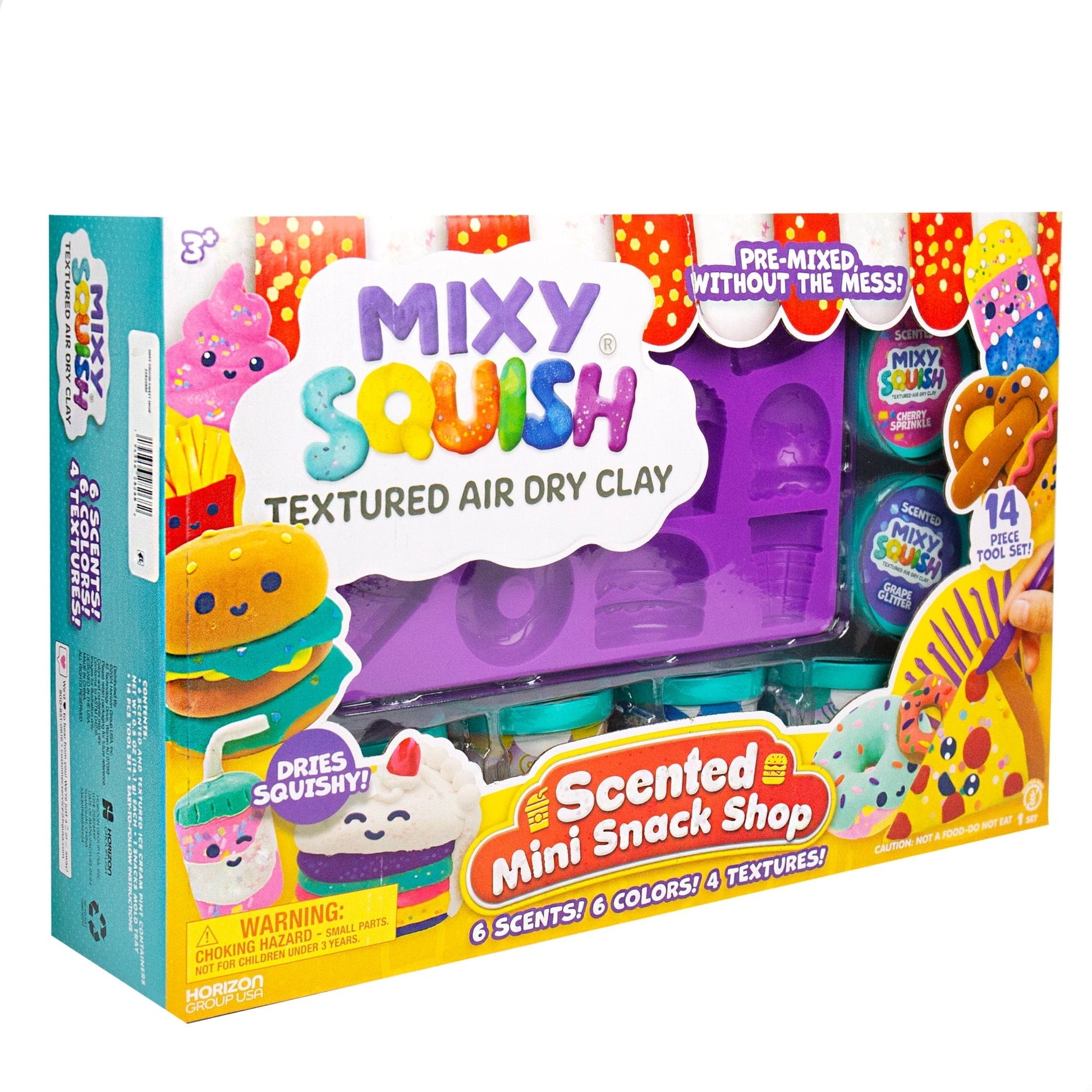 Mixy Squish Scented Mini Snack Shop, Air Dry Clay, Boys and Girl, Child, Ages 3+