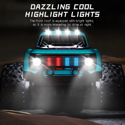 KF23 Remote Control Car, 1:20 Scale High Speed RC Cars, 2WD 20Km/h with Two Rechargeable Batteries, Remote Control Monster Truck Off Road Racing Car Toys for Kids and Boys