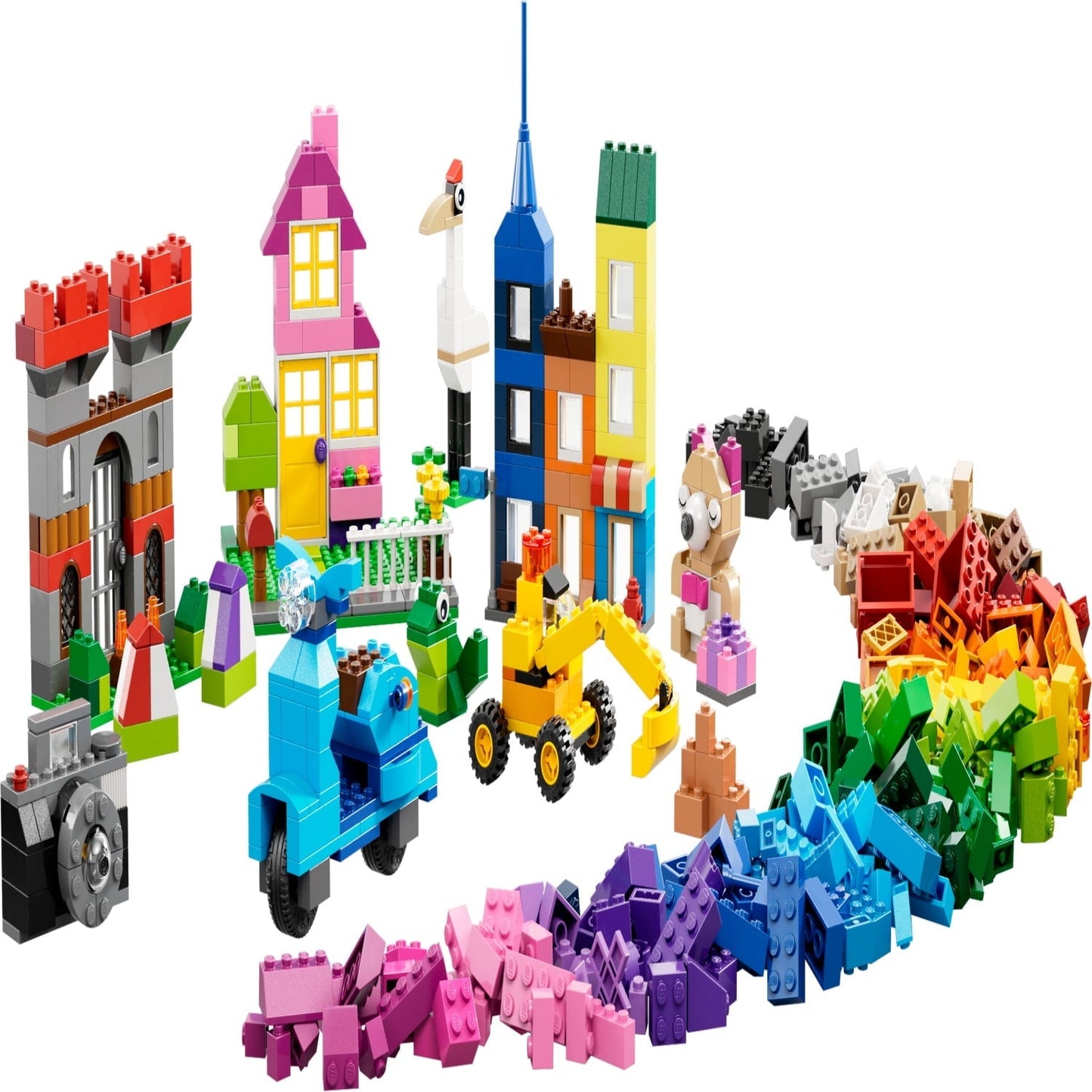 LEGO Classic Large Creative Brick Box, 790-Piece Set for Kids 4+, Toy Storage, 10698