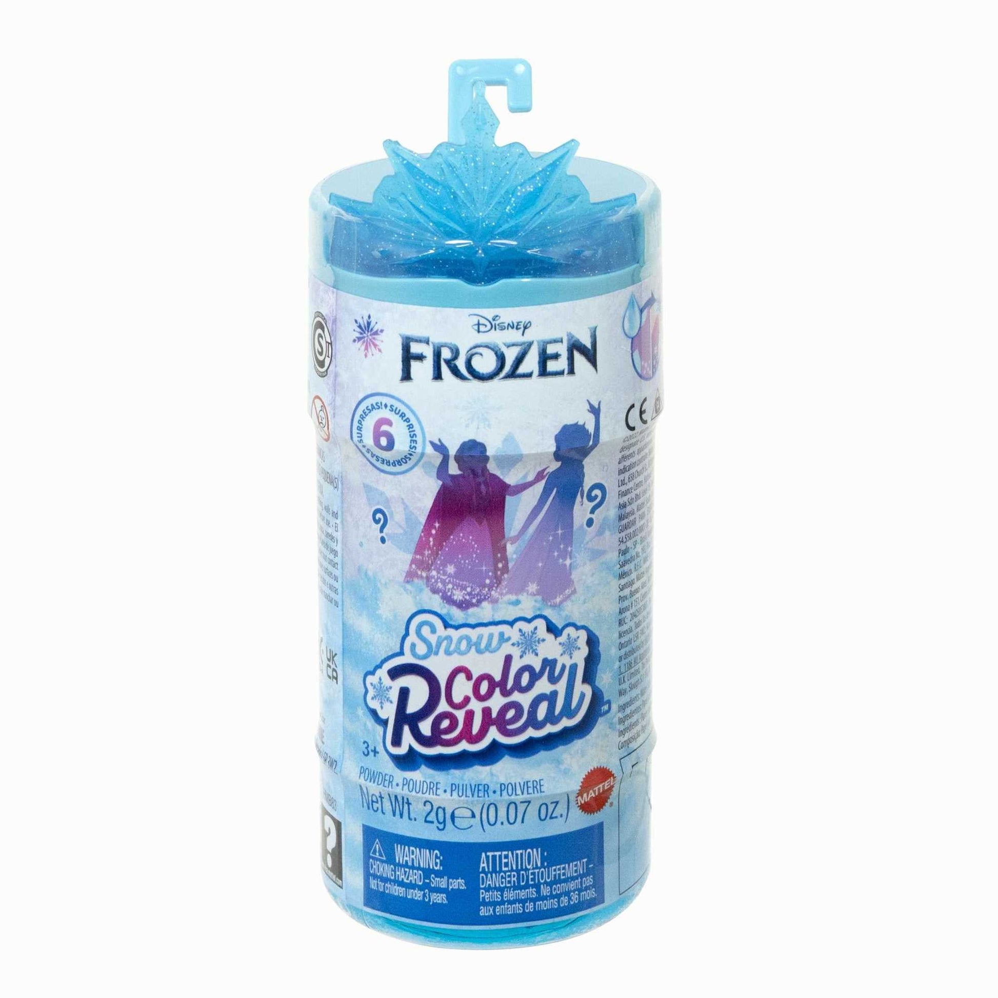 Disney Frozen Snow Color Reveal Small Doll & Accessories, 6 Surprises Include Character Figure