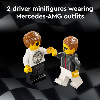 LEGO Speed Champions Mercedes-AMG G 63 & Mercedes-AMG SL 63 Toy Cars - Building Toys Set for Boys & Girls, Ages 10+ - Gift for Christmas - W/ 2 Minifigures - 76924