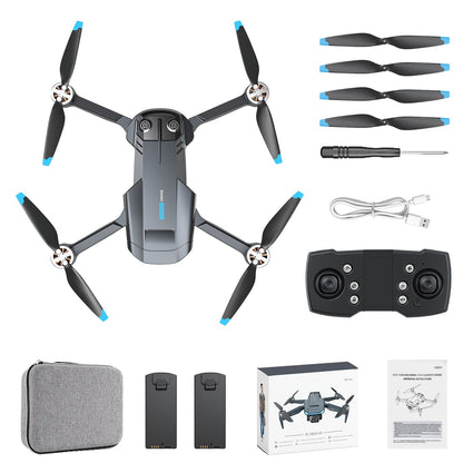 GPS Drone F194 with Camera for Adults 4K , AUOSHI Foldable Drone for Beginners with Auto Return Home, Optical Flow Positioning, Follow Me, Brushless Motor, 2 Batteries