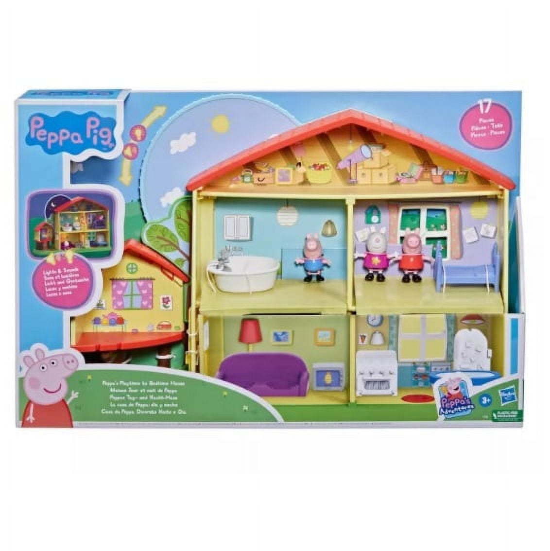Peppa Pig Peppa's Adventures Peppa's Playtime to Bedtime House Preschool Toy, Ages 3 and Up