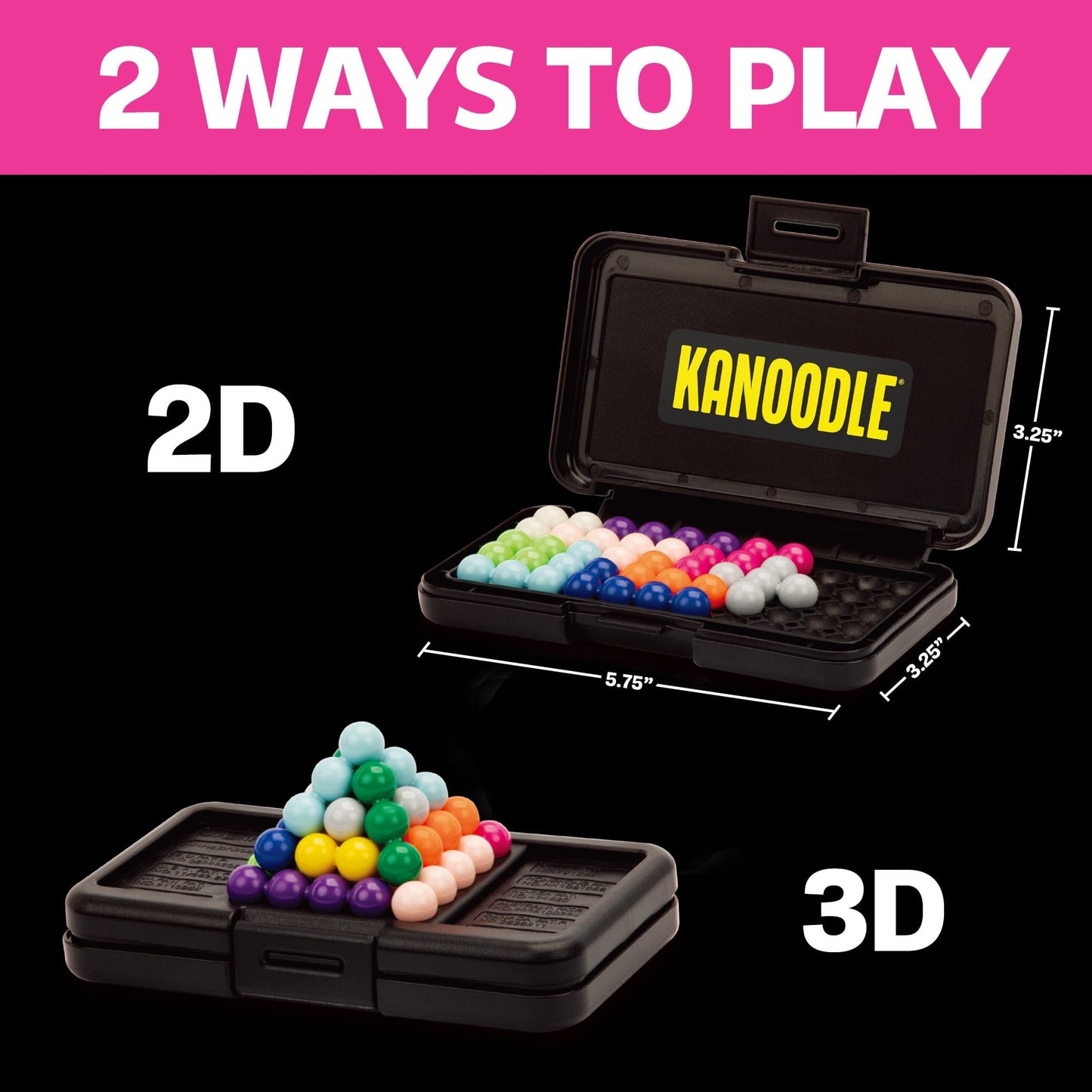 Educational Insights Kanoodle 3D Brain Teaser Puzzle Game, Set of 12, 227 Challenges, Ages 7+