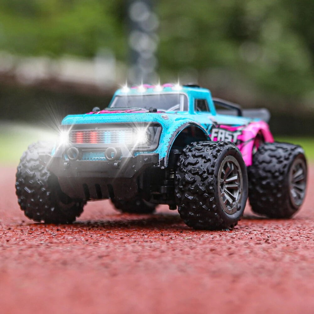 KF23 Remote Control Car, 1:20 Scale High Speed RC Cars, 2WD 20Km/h with Two Rechargeable Batteries, Remote Control Monster Truck Off Road Racing Car Toys for Kids and Boys