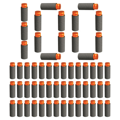 Adventure Force Tactical Strike 100 Half-Length Pro Foam Dart Blaster Refill, Shoots over 125 ft, Compatible with Most Pro Blasters, 14+