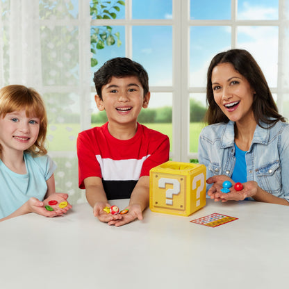 Epoch Games Super Mario What's In The Question Block Game, Tabletop Skill and Action Game, Ages 4+