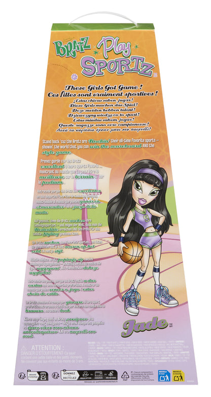 Bratz Play Sportz Jade Fashion Doll with Accessories, Basketball