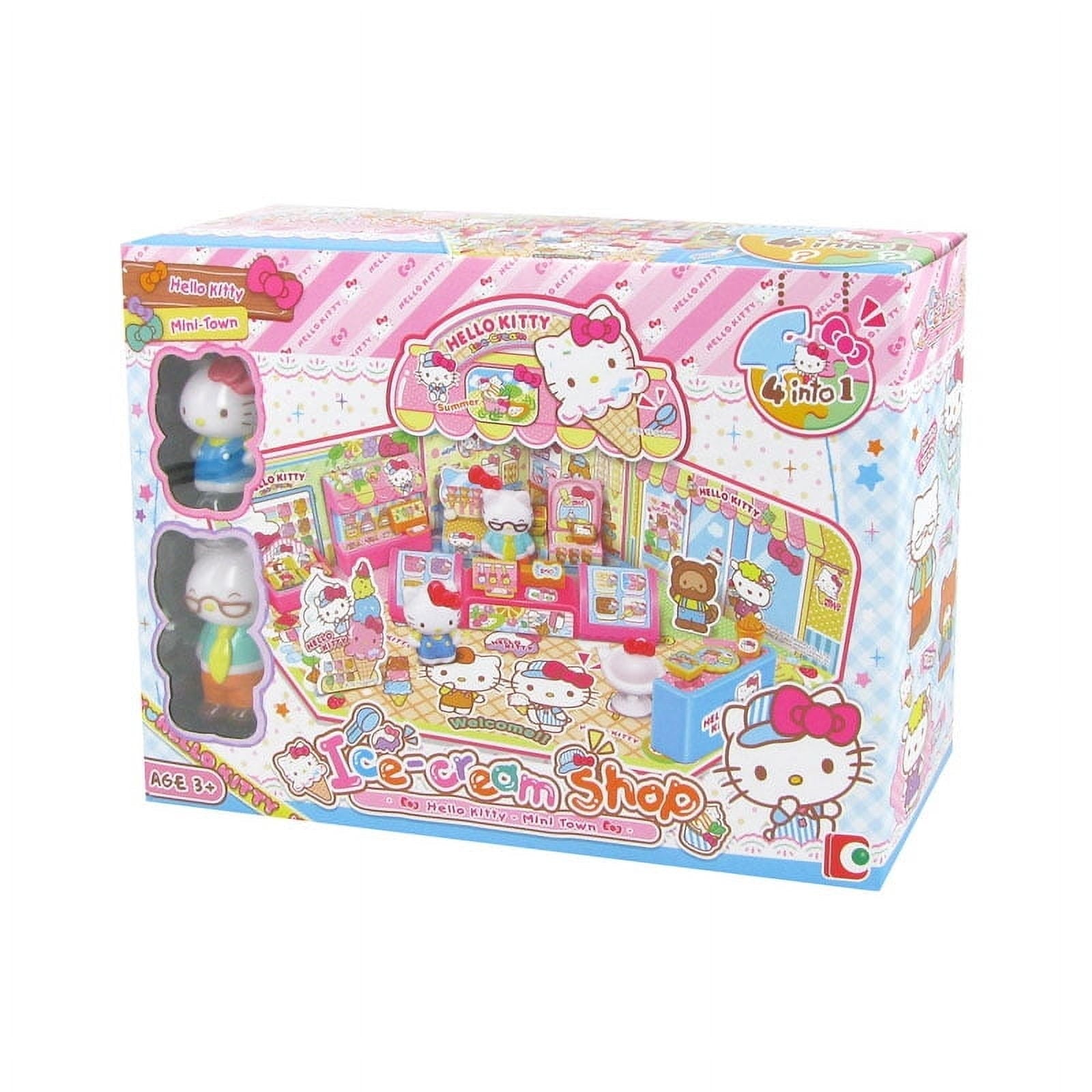 Hello Kitty Figure Urban Facilities Series Fun Toys Luxury duplex villa amusement park Hambur Shop Birthday Gift