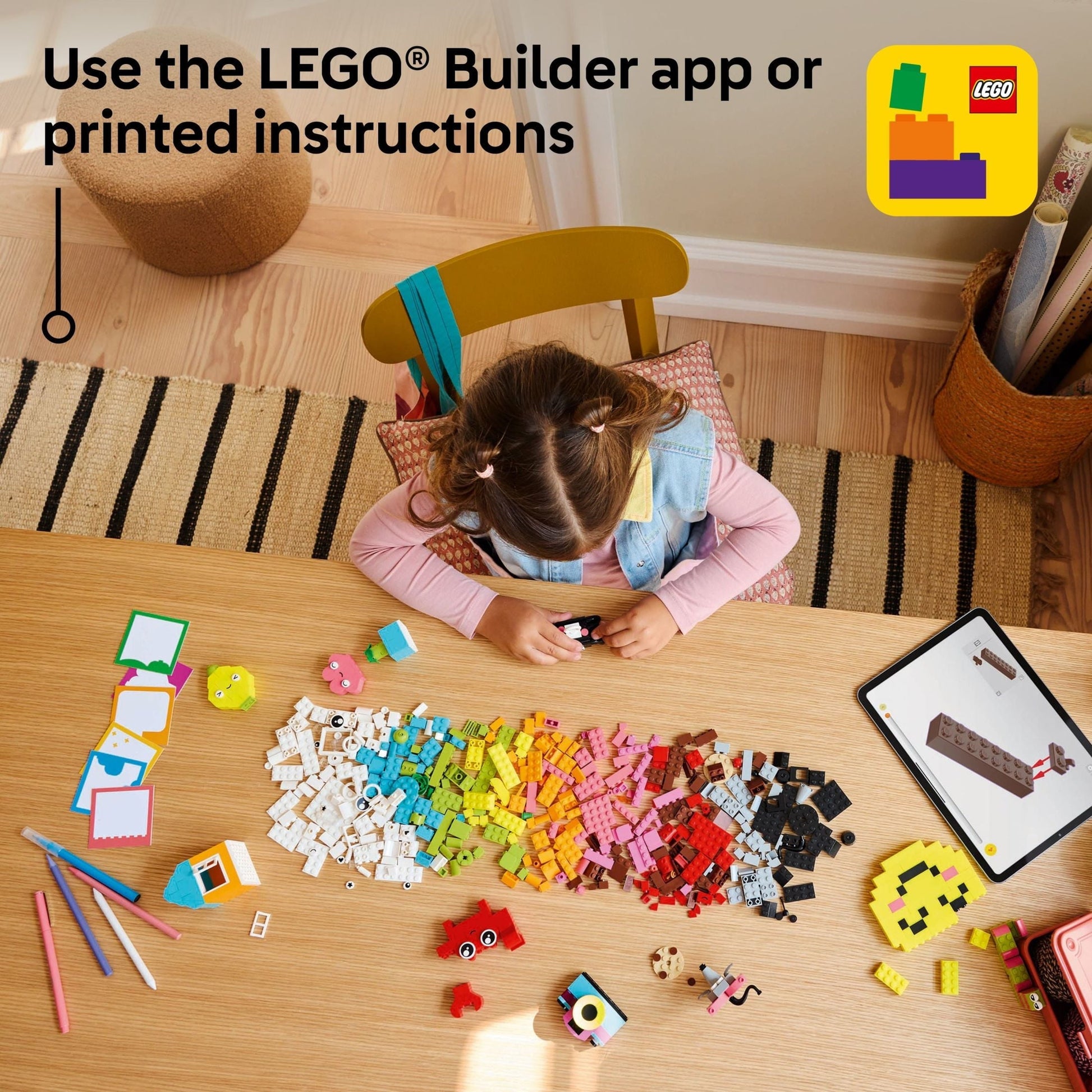 LEGO Classic Creative Happy Box Building Toy Set - Building Blocks Toy for Kids, Boys and Girls, Ages 5+ - Learning and Educational Toy for Preschool - Gift Idea for Birthdays - 11042