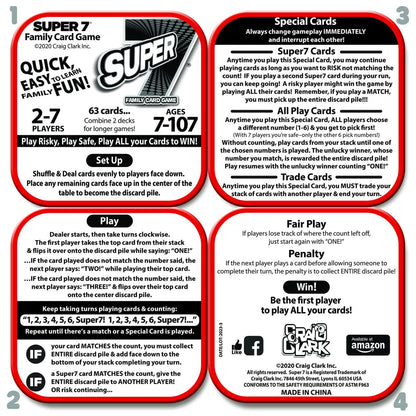 Super 7 Family Card Game