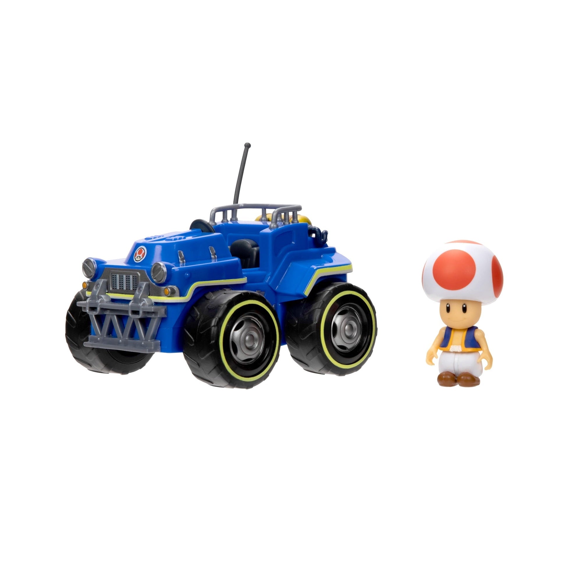Super Mario Bros Movie Toad 2.5" Figure with Kart, Collectible, Multicolor, 3+ Years, 0.85 lb, 7x4x6 in
