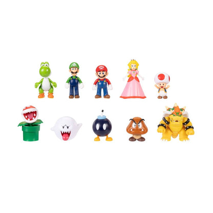 Jakks Pacific Collectible Child Mario Action Figure, Multicolor, 1.19 lbs, 10 Pack