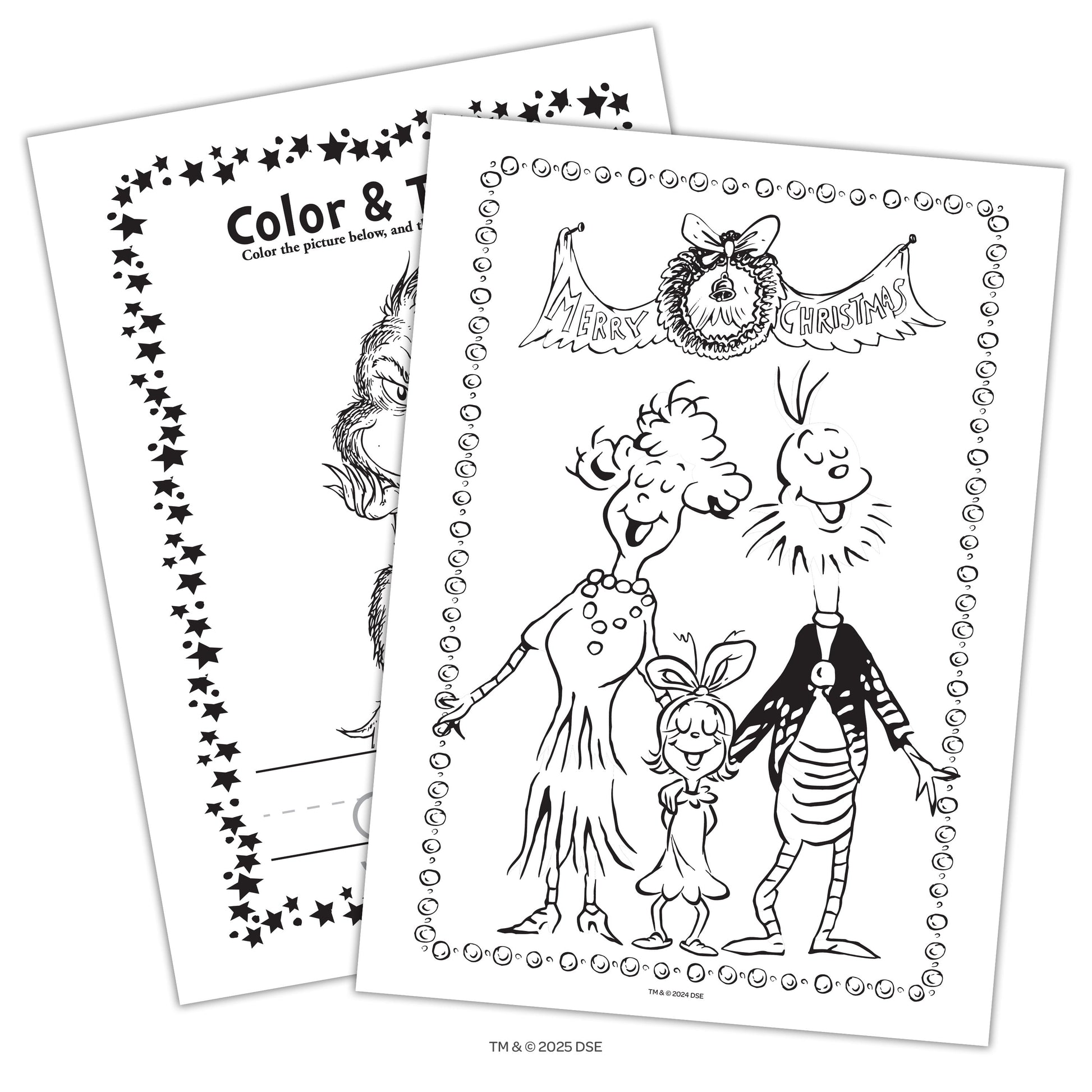 Dr. Seuss How The Grinch Stole Christmas Jumbo Coloring & Activity Book, 64-pages, by Bendon, Paperback