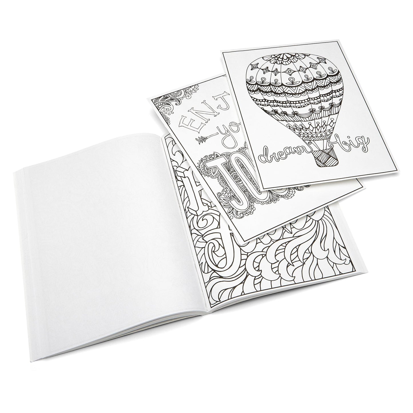 Cra-Z-Art: Timeless Creations, Words of Wonder New Adult Coloring Book, 64 Pages