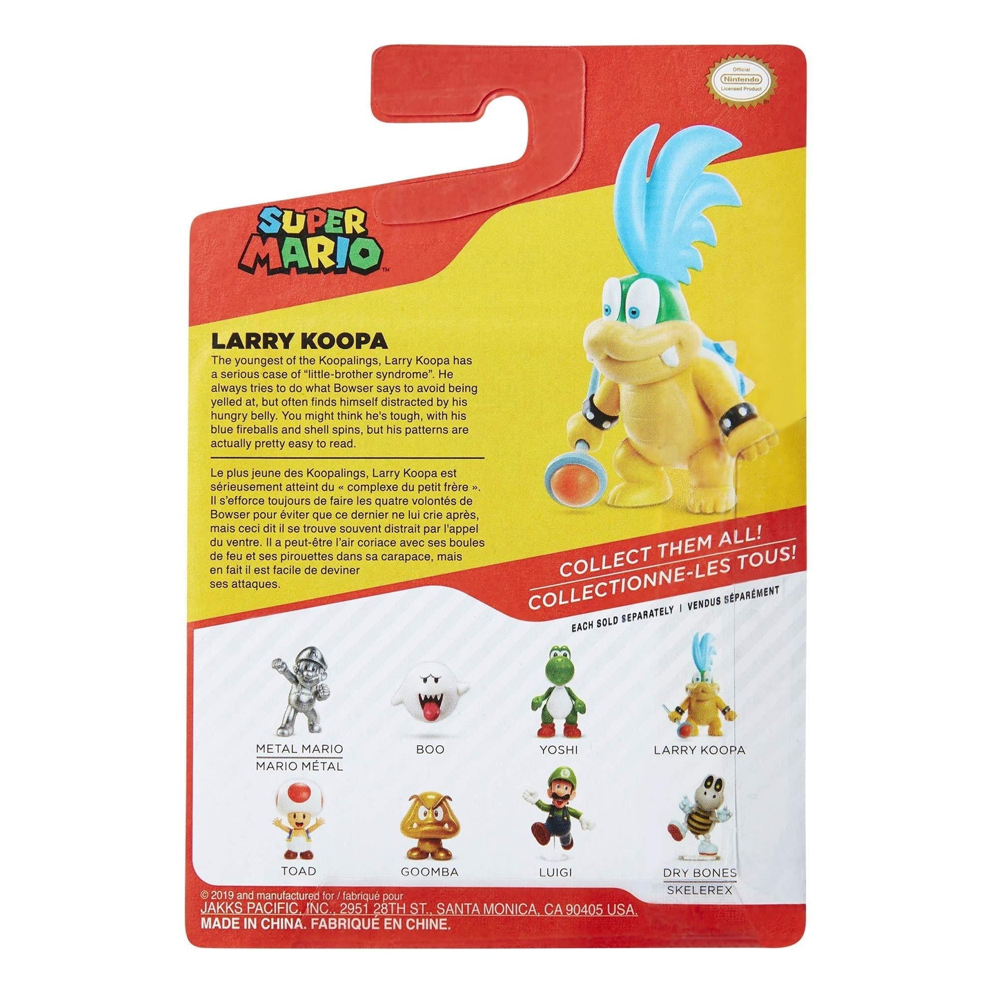 Super Mario Larry Koopa 2.5 Inch Action Figure with Scepter