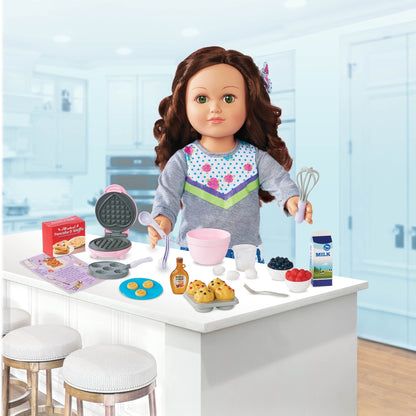 My Life As Cooking Playset with Waffle Maker and Accessories for Making Breakfast