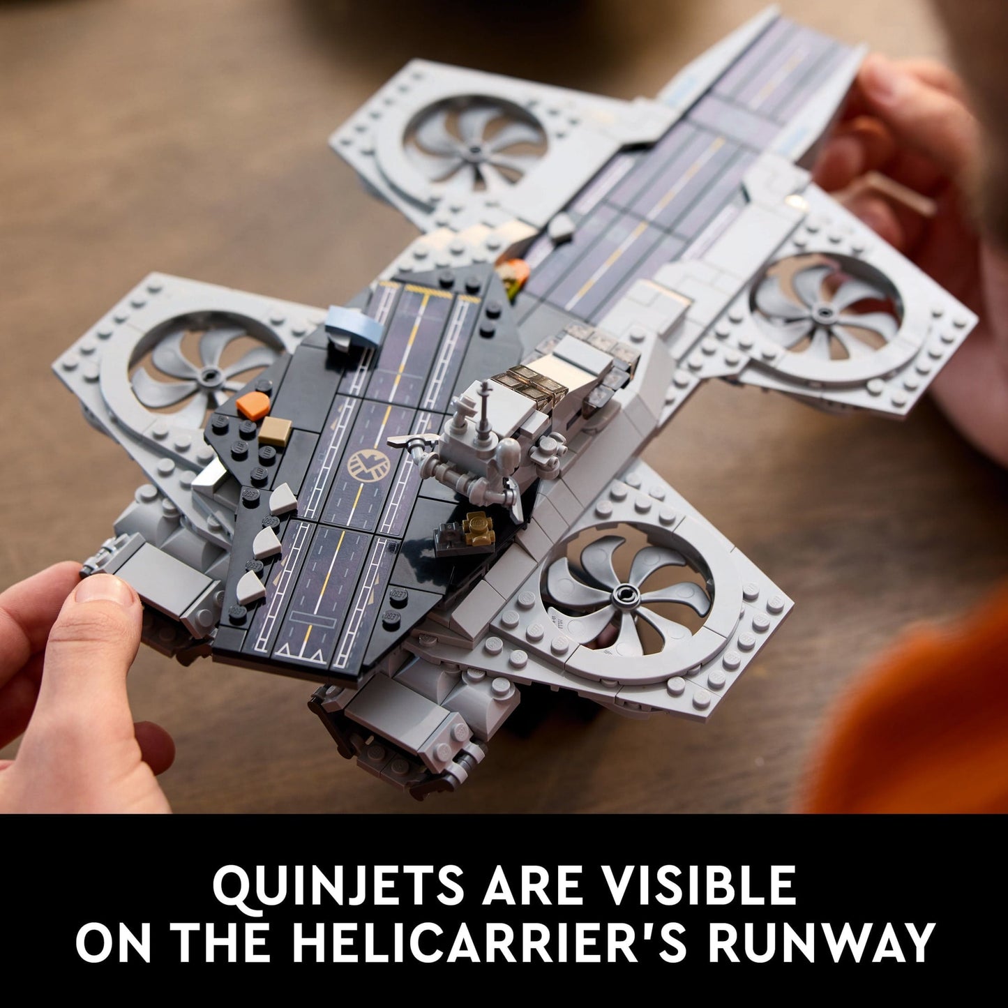 LEGO Marvel The Avengers Helicarrier Building Set for Adults - Gift for Christmas - Collectible Display Set for Marvel Fans, Ages 18+ - Office or Book Shelf Decor - 76295