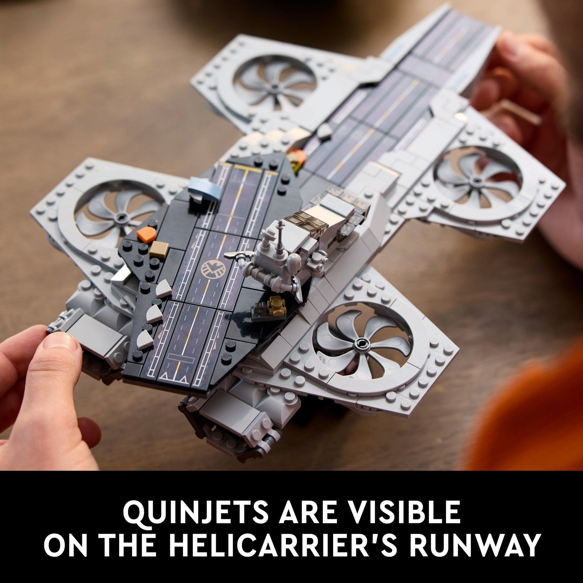LEGO Marvel The Avengers Helicarrier Building Set for Adults - Gift for Christmas - Collectible Display Set for Marvel Fans, Ages 18+ - Office or Book Shelf Decor - 76295