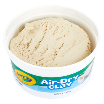 Crayola Air Dry Clay Bucket, White, Clay for Kids, Arts & Crafts, School Supplies, Teacher Supplies