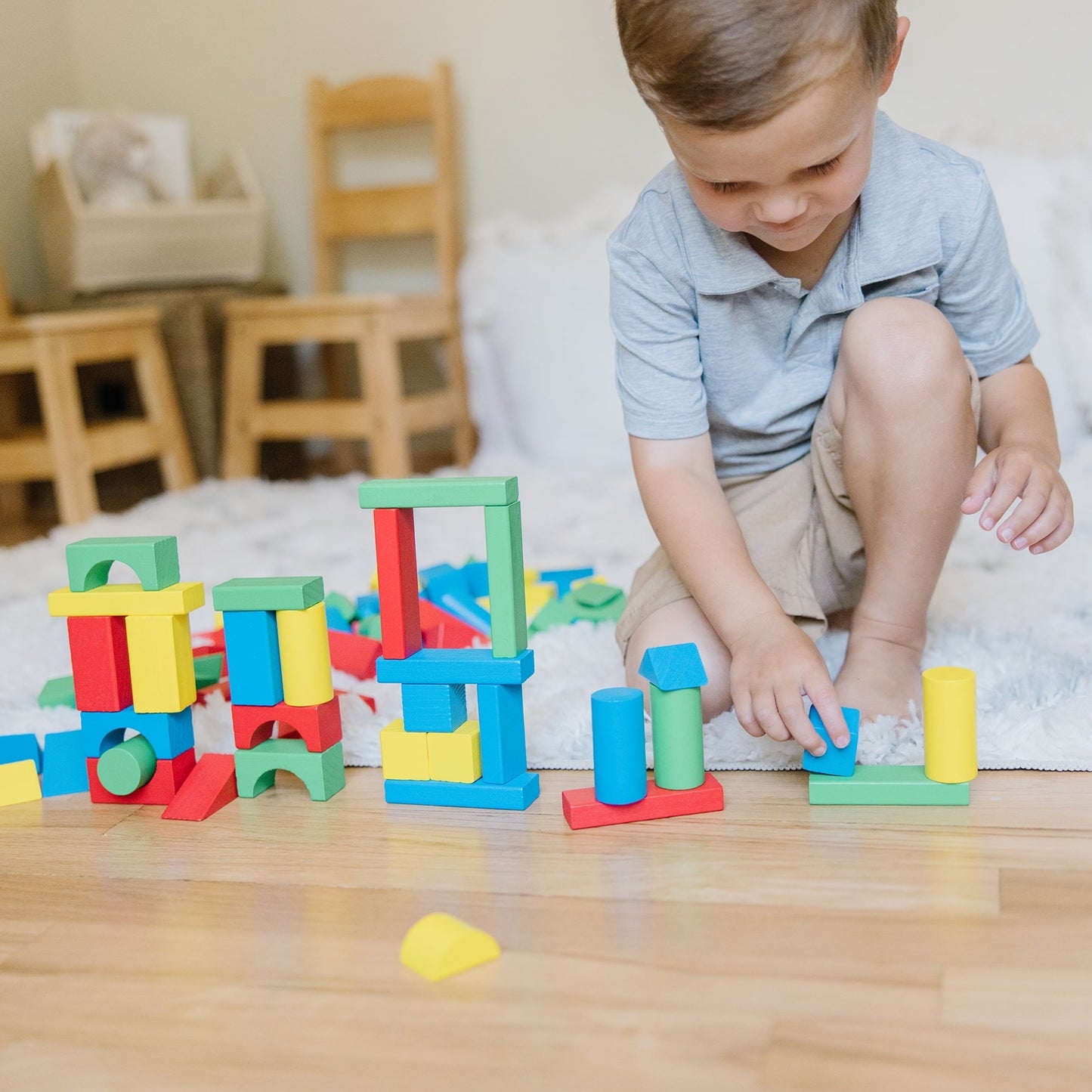 Melissa & Doug 100 Wood Blocks