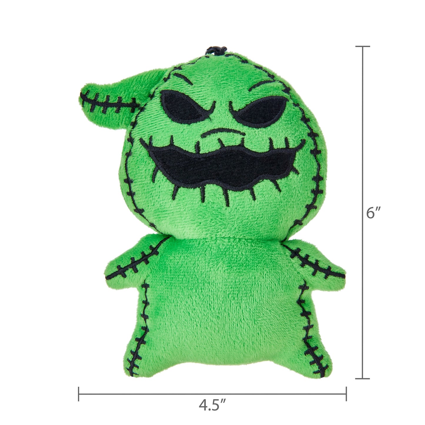 Disney's "The Nightmare before Christmas", Oogie Boogie, 6 inch Plush Clip, Green, by Ruz