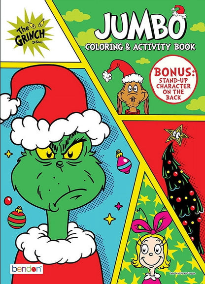 Dr. Seuss How The Grinch Stole Christmas Jumbo Coloring & Activity Book, 64-pages, by Bendon, Paperback
