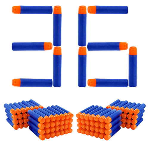 EKIND 9.5cm Foam Darts Compatible for Nerf Elite Mega Series 36-Dart Refill Pack (Blue)