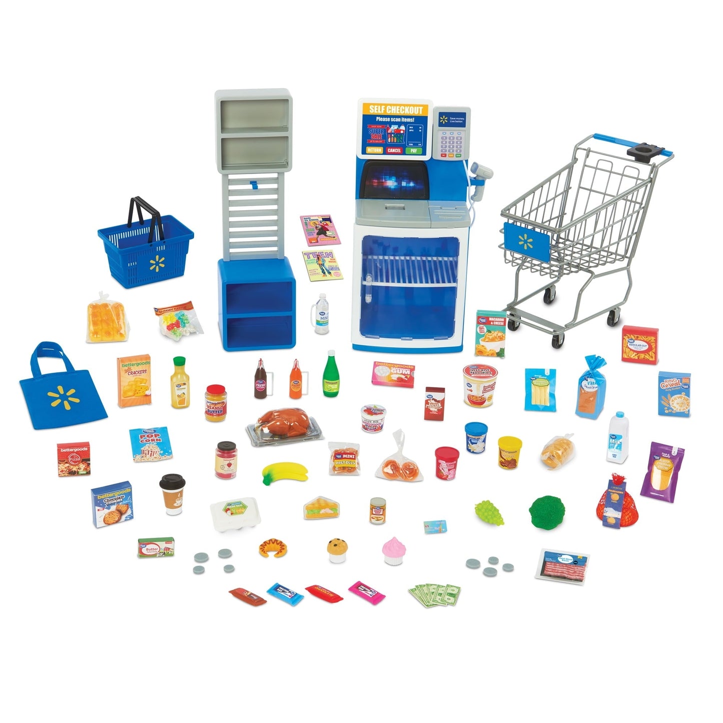 My Life As Grocery Shopping Playset, 73 Pieces