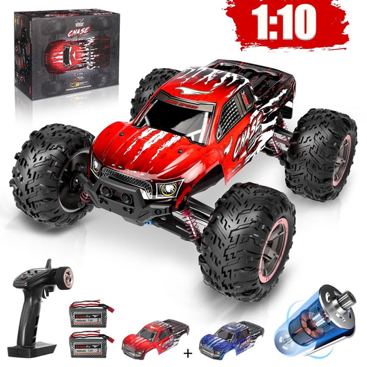 Hot Bee Remote Control Car High Speed RC Cars, 1:10 Scale 30mph 4WD Off Road Monster Trucks,Christmas Gift for Boys Adults