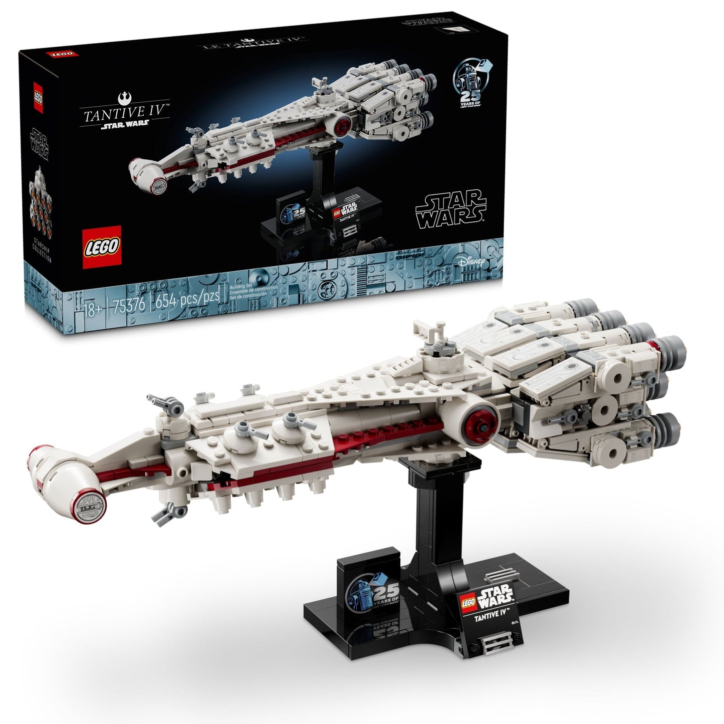 LEGO Star Wars: A New Hope Tantive IV Building Set for Adults - Gift for Christmas - Collectible Display Set for Star Wars Fans, Ages 18+ - 75376