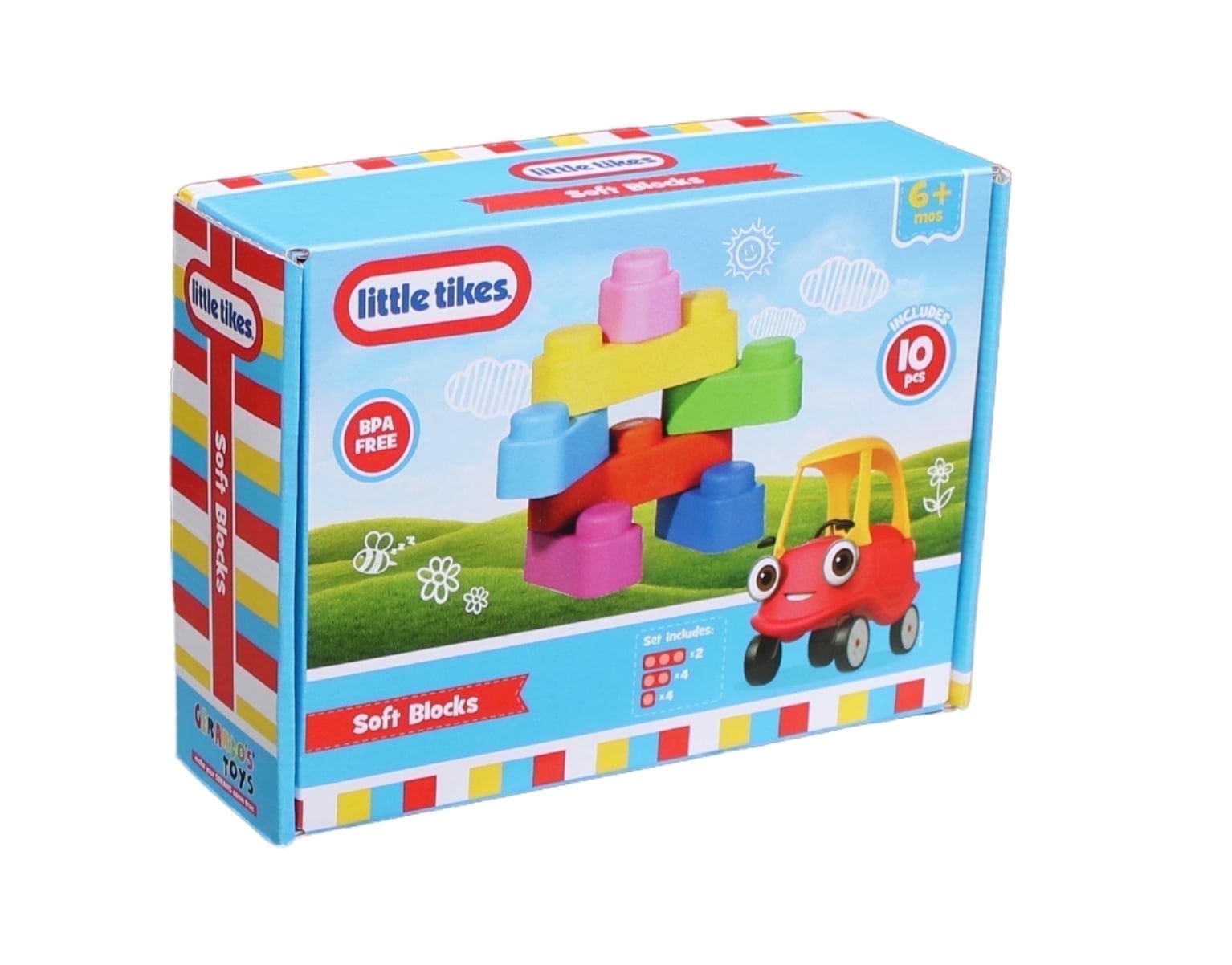 Little Tikes Soft Blocks Set, 10 Pieces, Toddler