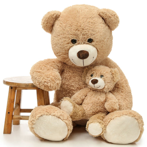 MorisMos 39" Giant Teddy Bear Mommy and Baby Soft Plush Bear Stuffed Animal