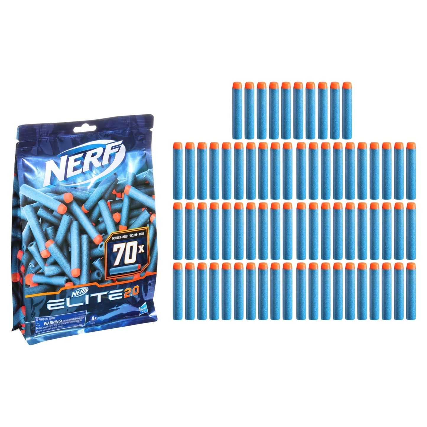 Nerf Elite 2 0 70-Dart Refill Pack, Includes 70 Official Nerf Elite 2 0 Darts, Holiday Gifts for Kids