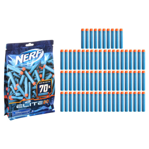 Nerf Elite 2 0 70-Dart Refill Pack, Includes 70 Official Nerf Elite 2 0 Darts, Holiday Gifts for Kids