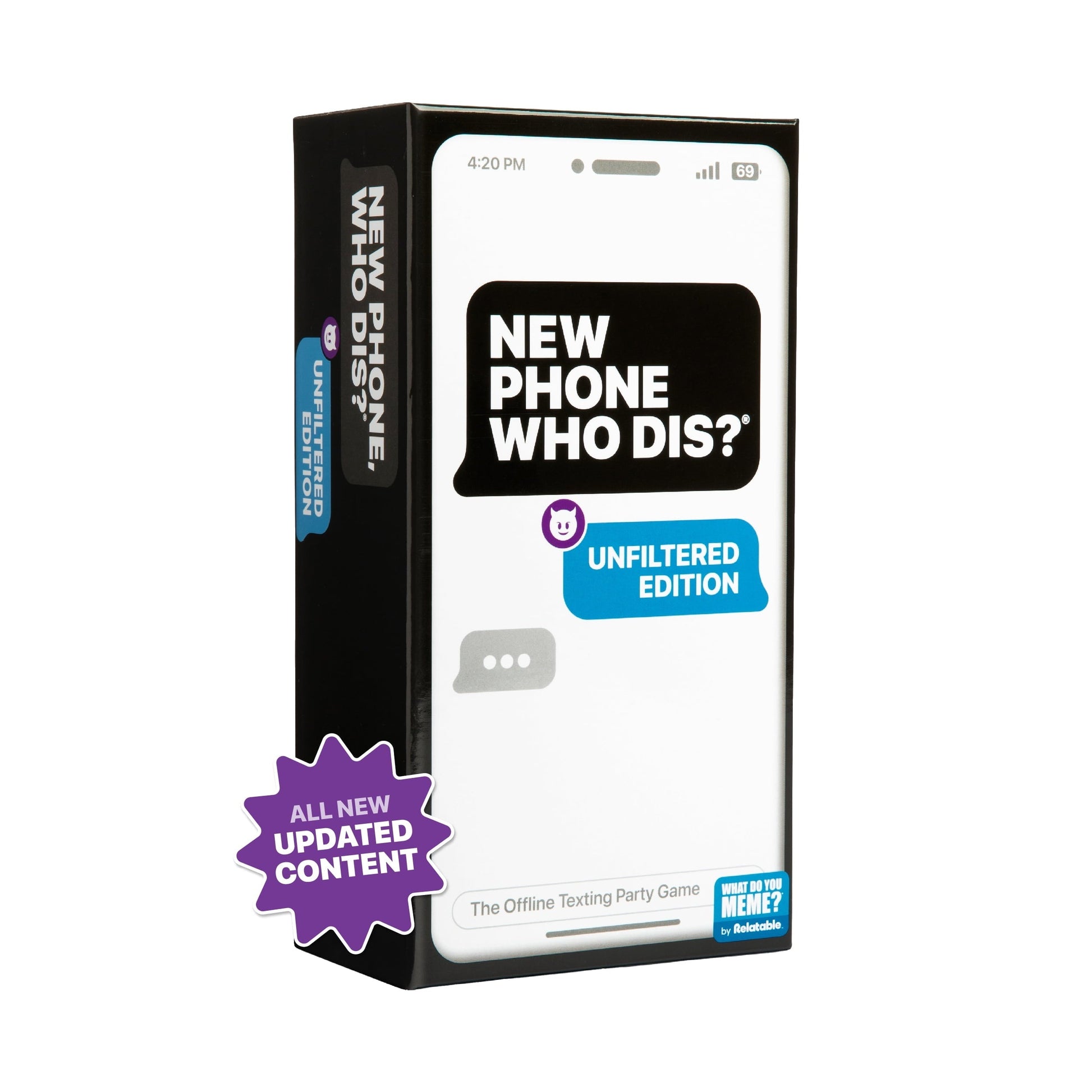 New Phone, Who Dis? The Offline Text Message Party Game, by What Do You Meme? A Great Stocking Stuffer
