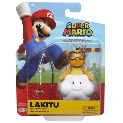 Nintendo Super Mario Lakitu 4 Articulated Figure with Fishing Pole