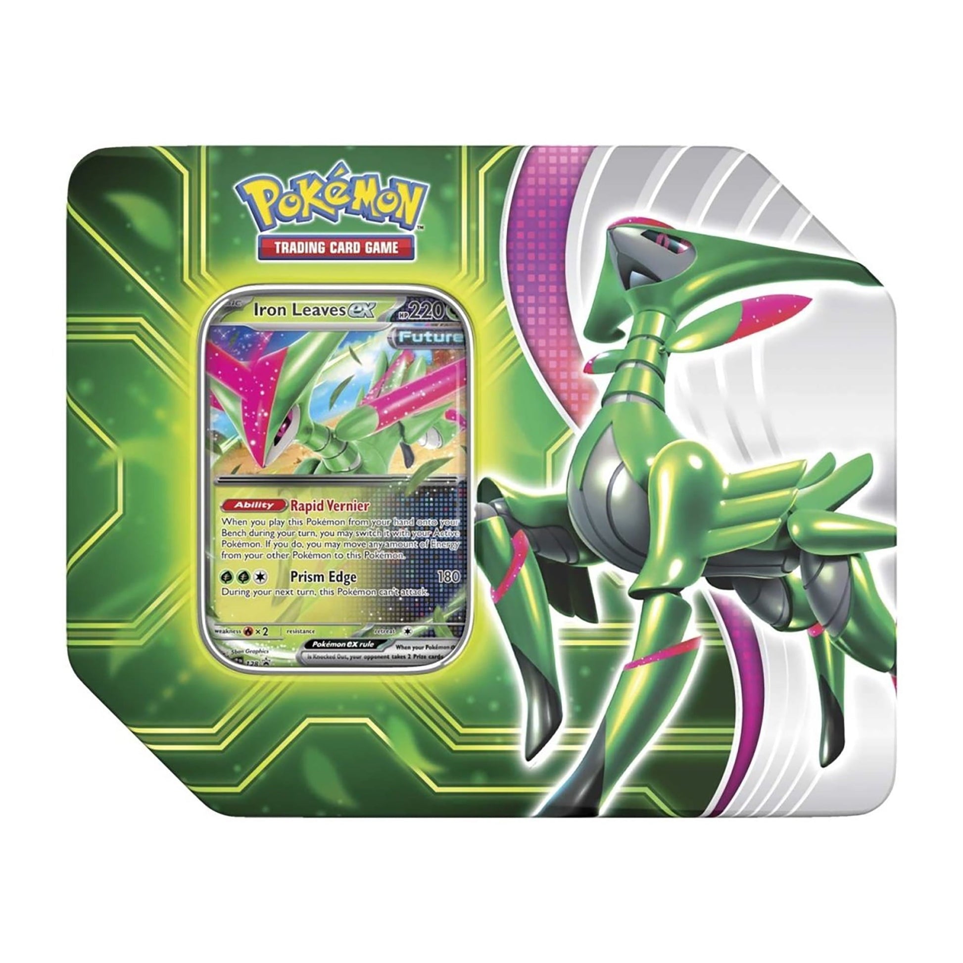 Pokemon Trading Card Games Paradox Destinies Iron Leaves ex Tin