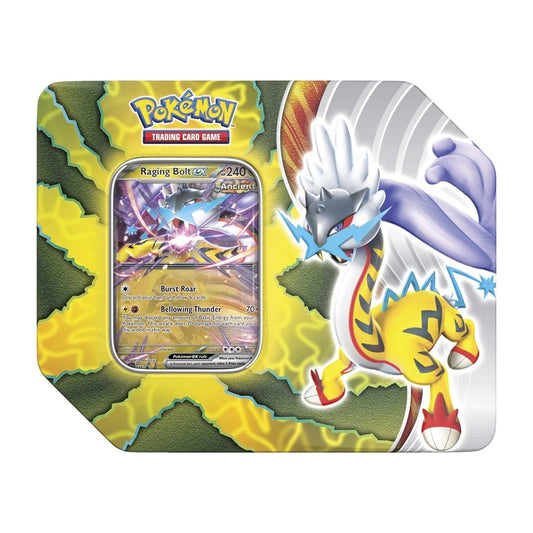 Pokemon Trading Card Games Paradox Destinies Raging Bolt ex Tin
