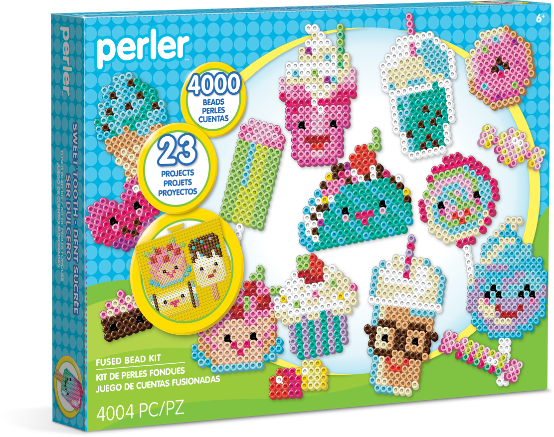 Perler Beads Sweets Fuse Bead Crafts for Kids, 4003 pcs, Ages 6 & up