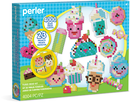 Perler Beads Sweets Fuse Bead Crafts for Kids, 4003 pcs, Ages 6 & up