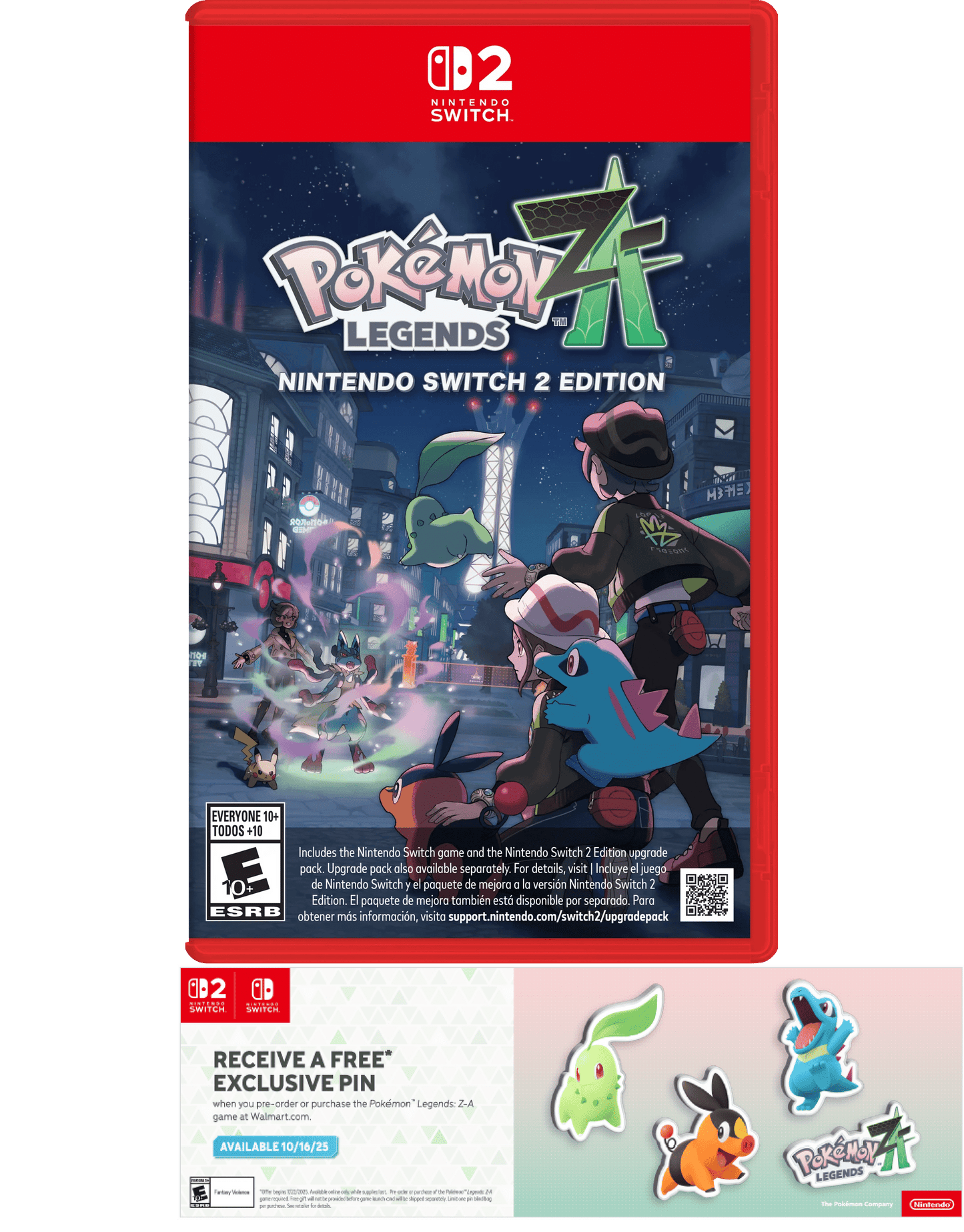 Pokemon Legends: Z-A, Nintendo Switch 2 Exclusive Mystery Pin