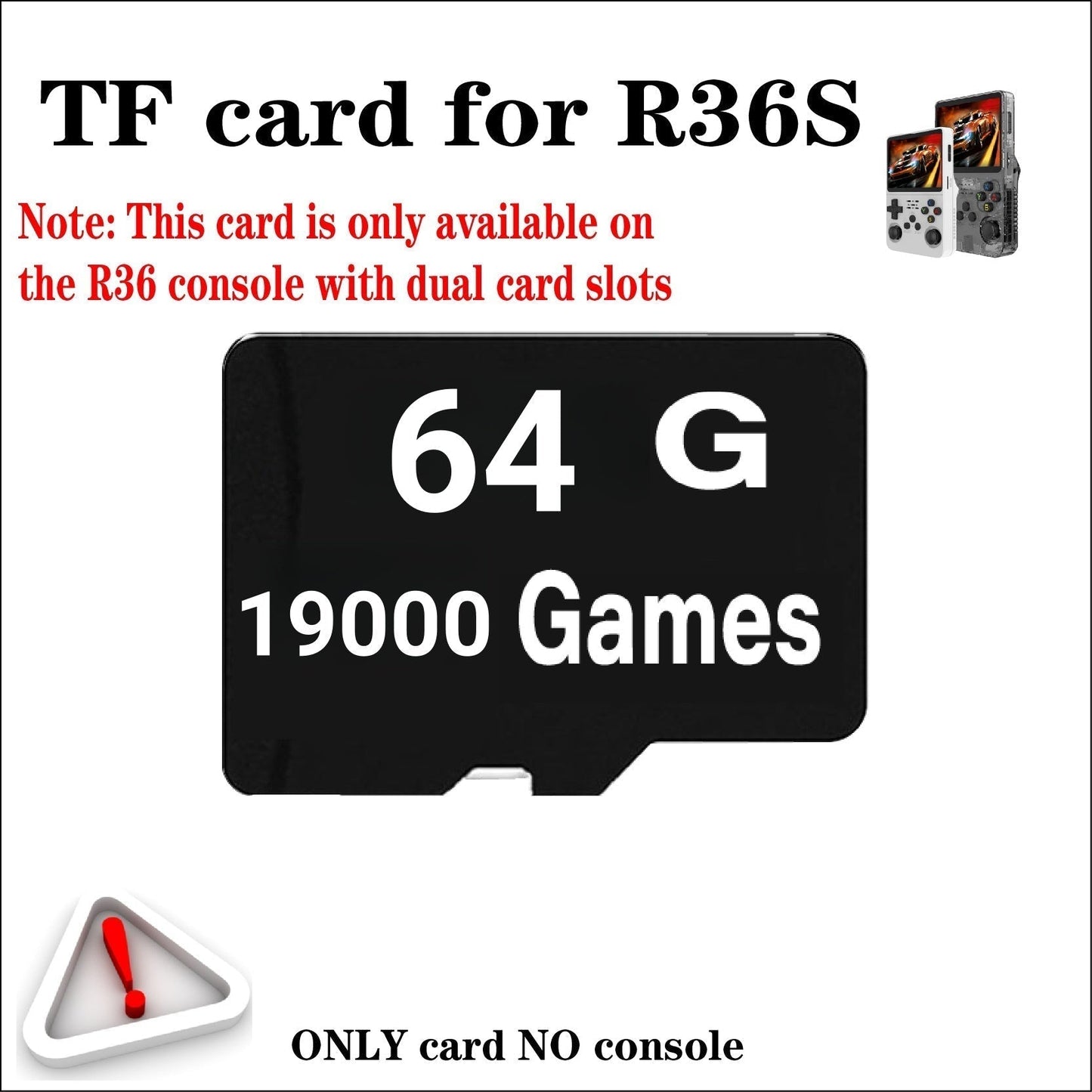 R36S Game Console Memory Card | TF Card 64GB to 512GB | Preloaded Games